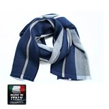 GNS5701D - Navy - Light Blue - Italian Winter Scarf