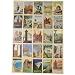 Italian Postcards Vintage Look Cavallini Papers Decorative Wrap, 20 by 28 inches, One