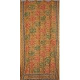 Batik Tab Top Curtain-Drape-Door Panel-Earth Tones by Full Moon Loom
