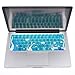 Case Star ® Ocean series Aqua Blue Keyboard Silicone Cover Skin With The Seaweed And Fish Pattern for newest 13