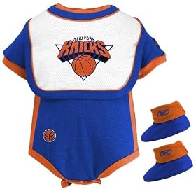 new york knicks apparel - bodysuit, bib, booties - infant