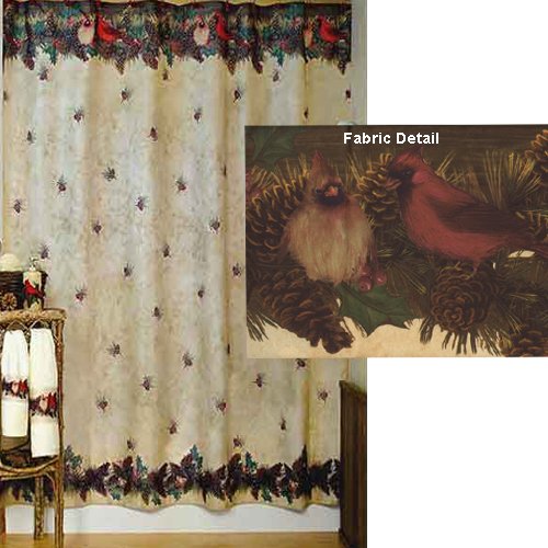 Pinecone Lodge Fabric Shower & Pine