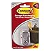 Command Small Accent Hook, Brushed Nickel, 1 Hook, 2-Strips, Decorate Damage-Free
