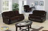2pcs Modern Reclining Leatherette Sofa Set, #BQ-S714P1
