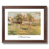 Camille Pissarro French Landscape Flowers Girl Woman Wall Picture Cherry Framed Art Print