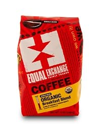 Equal Exchange Organic Coffee, Breakfast Blend, Whole Bean, 12-Ounce Bag (Pack of 3)