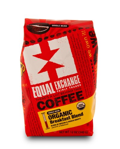 Equal Exchange Organic Coffee, Breakfast Blend, Whole Bean, 12-Ounce Bag (Pack of 3) Reviews