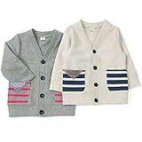 【アウトレット】La Chiave カーディガン (80～130cm) キムラタンの子供服 グレー 95 ( 53357x53557-154 )