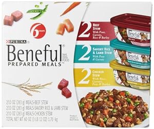 Purina Beneful Prepared Meals Dog Food Variety Pack, 60-Ounce