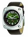 Diesel DZ1200 Brown Leather Strap Watch With Green Dial