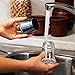 Salt and Pepper Grinder Set - Freshly Grinds Whole Peppercorns or Coarse Sea Salts, 2 Piece Stainless Steel and Glass Combo, Tabletop Stand Included with Mills - 100% Satisfaction Guaranteed