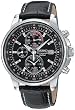 Seiko #SNAB65 Men's Leather Chronograph Alarm Watch