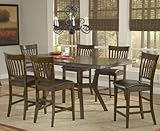 Arbor Hill 7-Piece Counter Height Dining Set in Colonial Chestnut - Hillsda ....