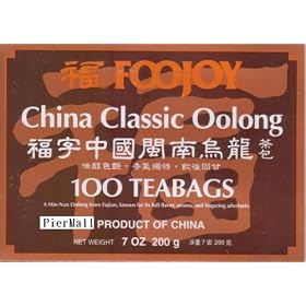 Foojoy China Classic (Min-nan) Oolong (Wu Long) Tea - 100 Tea Bags