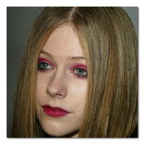 Avril Lavigne Color Matte Photograph - 20x20 Inches (Heavy Makeup)