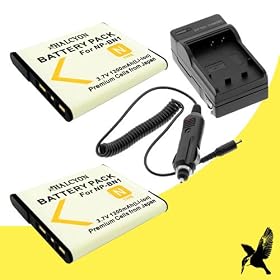 Two Halcyon 1200 mAH Lithium Ion Replacement Battery and Charger Kit for Sony Cyber-shot DSC-TX9 12.2 MP Digital Camera and Sony NP-BN1