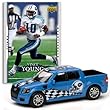 Tennessee Titans - Vince Young (Light Blue Car) 2007 Upper Deck Collectibles NFL Ford SVT Adrenalin Concept with Card