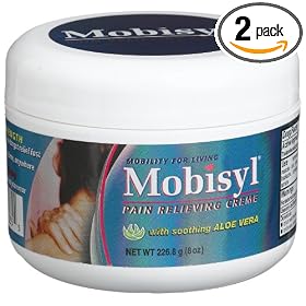 Mobisyl Pain Relieving Creme with Soothing Aloe Vera, 8.0-Ounce Jar (Pack of 2)