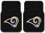 Rubber Front Floor Mats - NFL Football - St. Louis Rams - Pair