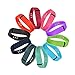 Coolxh 10PCS Colorful Replacement Accessory Wrist Bands laser style for Fitbit FLEX Vivofit (No Tracker, Replacement Bands Only) (Large)