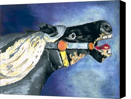 Carousel Horse 2 Canvas Print / Canvas Art - Artist Stephen Anderson