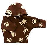 【未熟児】【低出生体重児】【早産児】【NICU】用 フリースジャケット： ブラウンポウ