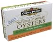 Crown Prince Natural Smoked Oysters in Pure Olive Oil, 3-Ounce (Pack of 9)