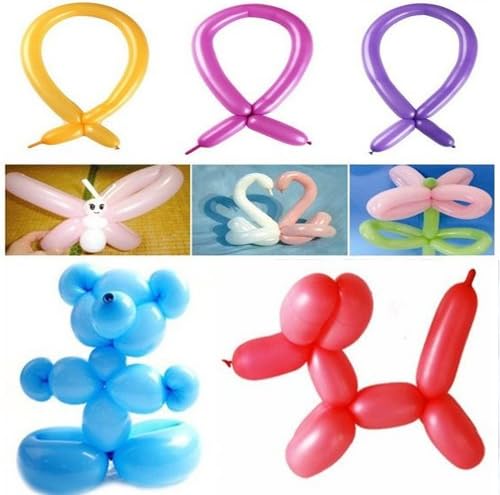 ETSYG 160 Mix Color Magic Animal Tying Making Long Balloons Twist Latex Balloon