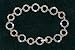 14K Two Tone Circle Bracelet with Diamond Accents.