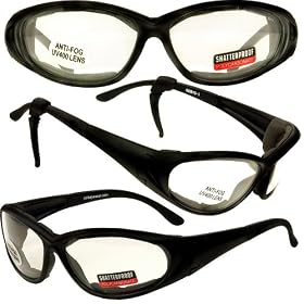 Gobys Foam Padded Motorcycle Safety Glasses