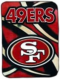 NFL Football San Francisco 49ers Blanket 45x60 90% Acrylic!!! Plush Mink Raschel Soft Blanket Almost 50x60 Infant Baby