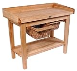 John Boos & Co. White House Work Table with 2 Drawer Option - 36" x 60" - W ....