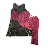 Malley Too - Girls Sleeveless Dress, Burgundy, Olive