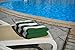 Large Beach Towel, Pool Towel, in Cabana Stripe - (Green, 4 pack, 30x60 inches) - Cotton - by Utopia Towel