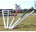 Half & Half Colored 12ft Rails/Poles Wood Horse Jumps