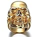 HIJONES Men's Jewelry Stainless Steel Skull Ring