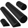 Black High Density Foam Rollers - Extra Firm - 4 Sizes Available