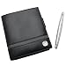 Cross Two-tone Black and Carbon Gray Full Grain Italian Leather Passport Wallet