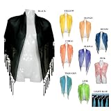 Shelled Fringe Shawl - in your choice of colors