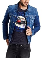 Pepe Jeans London Camiseta Manga Corta V-Driver (Azul Oscuro)