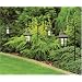 Pack of 4 solar garden coach light lanterns with hooks