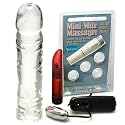 Doc Johnson Crystal Jellies Clear 8 Inch Dildo Adult Sex Toy Kit