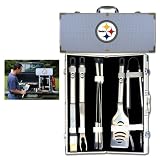 Pittsburgh Steelers NFL Barbeque Utensil Set w/Case (8 Pc.)