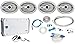 (2) Pairs MB Quart NKF692 6x9" 260W Marine Speakers+4 Channel Amplifier+Amp Kit