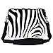 Meffort Inc 15 15.6 inch Neoprene Laptop Sleeve Bag Carrying Case with Hidden Handle and Adjustable Shoulder Strap - Zebra Stripes Deisgn
