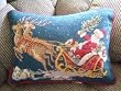 Gorgeous Wool Needlepoint Christmas Cushion Cover Y