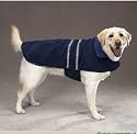 Dog Coat - Blue Reflective Safety Jacket for Dogs -- X-Large (XL)