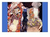 Adorn The Bride with Veil and Wreath Fine Art Premium Poster Print by Gustav Klimt, 18x24