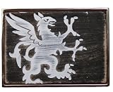 GRYFF Died Leather Embossed Belt Buckle with Metal Backing