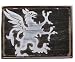 GRYFF Died Leather Embossed Belt Buckle with Metal Backing